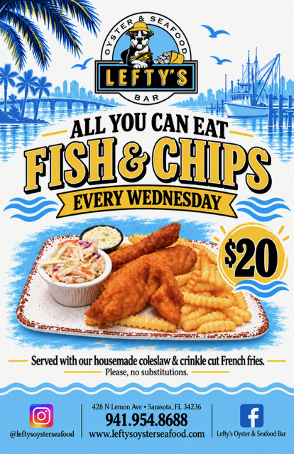 Fish ans chips flyer